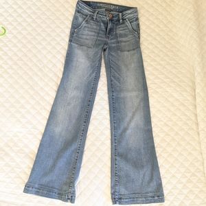 American Eagle A- line jeans short